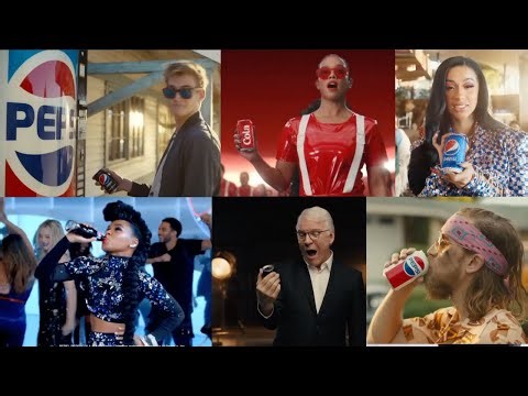 Pepsi Super Bowl Commercials Compilation All Big Game Ads With Celebrities Review