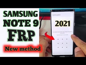 Samsung Galaxy Note 9 (SM-N960) FRP/Google Lock bypass Android 10 With Free Tool 2021