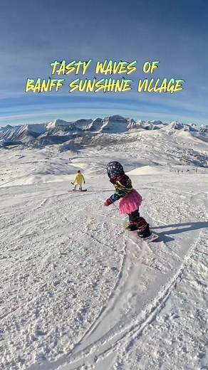 If you haven’t ridden Banff Sunshine Village then this is definitely a spot that you need to but on your shred list. Talk about a mountain that has everything for every kind of rider. We came back to Sunshine again this year because of how much fun we had the first time and let me tell you it did not disappoint again, even with a low tide snow year. Sunshine is the perfect resort for the shred family. It is a short (free) bus ride from downtown Banff and a quick hype gondola ride to the base. No