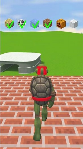 NINJA TURTLES - TMNT vs Falling Challenge! 😱 Minecraft Elements! 🐢💎