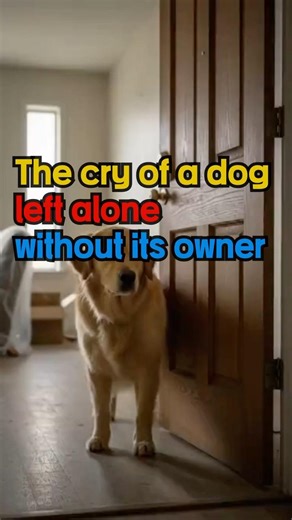 The cry of a dog left alone without its owner