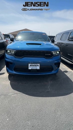 Unleash power and style with the Dodge Durango GT Plus AWD. 3rd-row seating, V6 engine, and a bold design—perfect for family adventures. Test drive today at Jensen LeMars! 💥 #DriveDodge #DurangoGTPlus #FamilySUV #DodgeDurango #GTPlusAWD #V6Power #DriveInStyle #JensenDealership #SUVGoals" | Jensen Dealerships