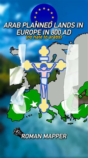 No hate to arabs 🤝🏻 #shorts #europe #geographythroughmaps #map #mapguide #history #mapping