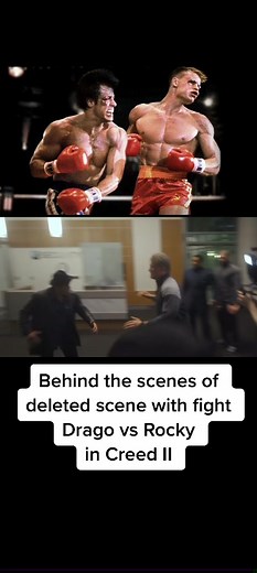 Behind the scene footage of deleted Drago vs Rocky fight in Creed II #retrosega81 #rocky #rockybalboa #creed2 #drago #stallone #dolphlundgren #boxing #movie