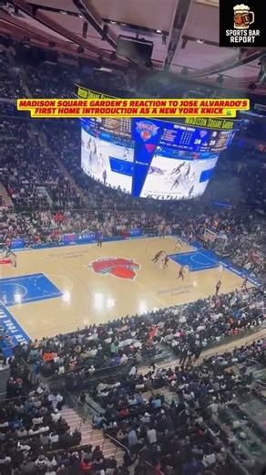 Madison Square Garden’s reaction to Jose Alvarado’s first home introduction as a New York Knick 🗽