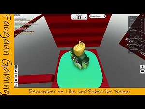 Clock's Difficulty Chart Obby (DCO) HARD Level 53 complete (both solutions, tight rope and wall hop)