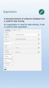 Maximo Glossary - Organization