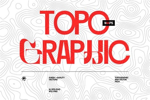 Topographic Map Vector Pack