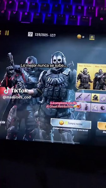 Skin de Ghost Retribution en Cod mobile, nueva skin de Ghost Retribution en Cod mobile , Licomplores colaboración x Cod Mobile, cómo usar Licomplores en Cod mobile 😱🎁 #cod #codm #callofdutymobile #foryoupage❤️❤️ #codmobileclips #fyp