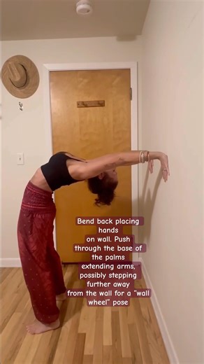 Wall Bends #boho #hippie #yoga #mami #yogapractice #yogaroutine #yogi #backbend #athomeyoga #asana
