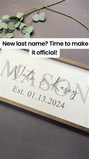 This custom last name sign is the perfect way to celebrate family. Personalized with your family name and each loved one’s first name, it’s a beautiful reminder of what matters most—togetherness. ✔️ Handcrafted & made to order ✔️ Unique for weddings, anniversaries, or housewarmings ✔️ Rustic-modern design fits any home decor style | Personalized Guru