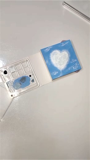 Let's Paint A Sky Of Love #art #painting #cute #drawing #love #shorts #viral #tutorial #viralvideo