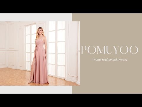 POMUYOO | Simple Spaghetti Straps Bridesmaid Dresses 2023