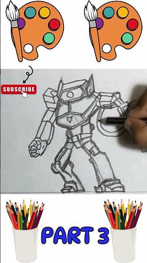 Shockwave Transformer Drawing – Step-by-Step Robot Art Tutorial!
