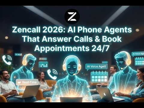 Zencall 2026: AI Phone Agents That Answer Calls & Book Appointments 24/7
