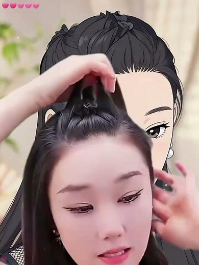 Easy Front Puff Crown Hairstyle Tutorial 💖 | Cute Everyday Hair Look
