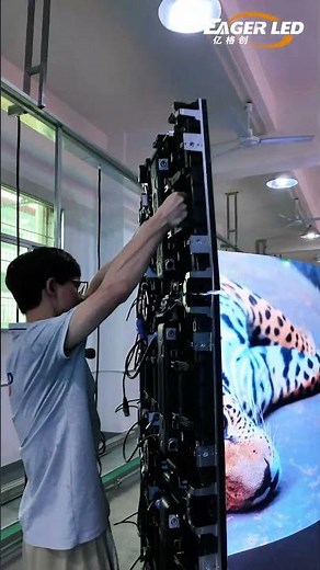 Easy LED display installation! #ledscreen #leddisplay #eagerled #rentalleddisplay #ledwall