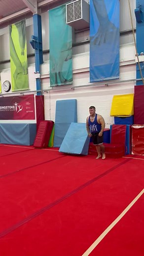 Gymnastics Training Session with Acrobatic Moves