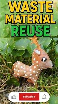 🌟 Waste Material Reuse | DIY Deer Craft 🦌 | Best Out of Waste Idea