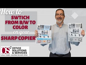 HOW TO SWTICH FROM B/W TO COLOR ON YOUR SHARP COPIER