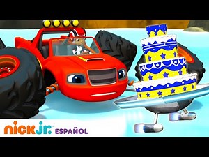 Blaze y los Monster Machines | Blaze intenta atrapar el pastel fugitivo | Nick Jr. en Español