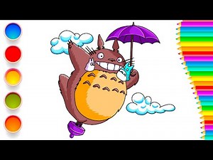 How to Draw Totoro for Kids Easy Step by Step Tutorial