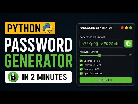 Python Password Generator Tutorial