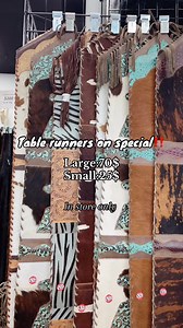 4.4K views · 63 reactions | Transform your space with our handcrafted tooled leather and cowhide table runners. Stylish, durable. Western-linens.com | Western Linens | Facebook
