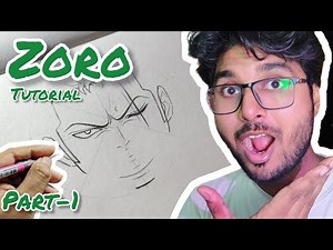 How To Draw Zoro Part-1 || Daily Live Art Class✨❤️