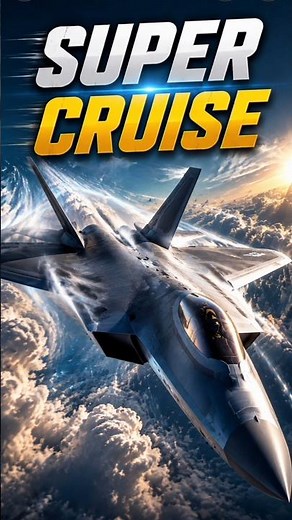 Why Does the F-22 Supercruise Without Afterburners? ✈️ | The Secret Behind Its Speed