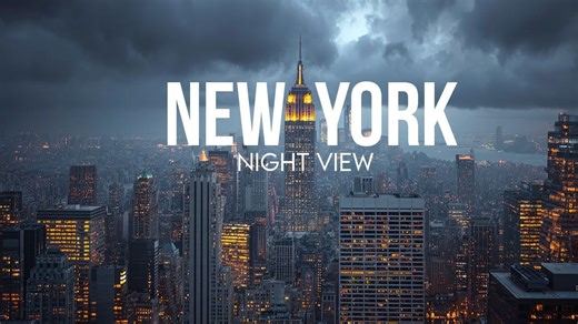 4k New York City at Night 新年版（Dolby Vision）
