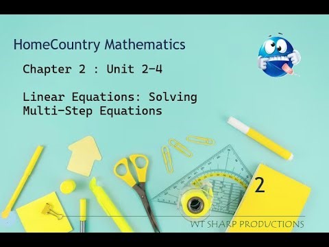 Multi-Step Equations - Concept Overview & Lecture | Chapter 2 : Unit 2-4 | PTII