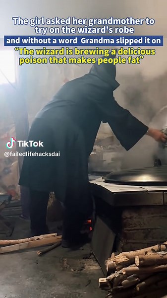 Grandma in a Wizard's Robe: A Magical Encounter