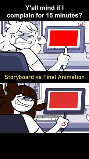 Storyboard vs Animation: me complaining for 15 mins (shot 13)
