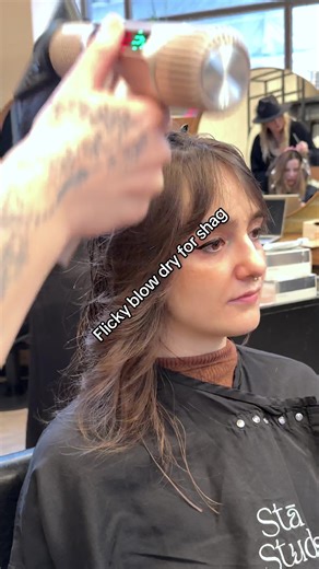 Flicky Blow Dry Tutorial for Shag Haircuts