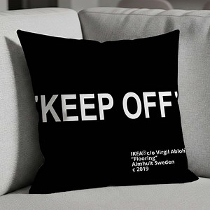 Keep off Text Pillow Cover, Streetwear Inspired Cushion, Minimal Typography Design, Black White Decor, Urban Home Accent - Etsy Canada