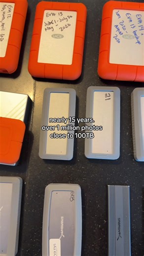 for me, time is measured in external hard drives #photographer #photography