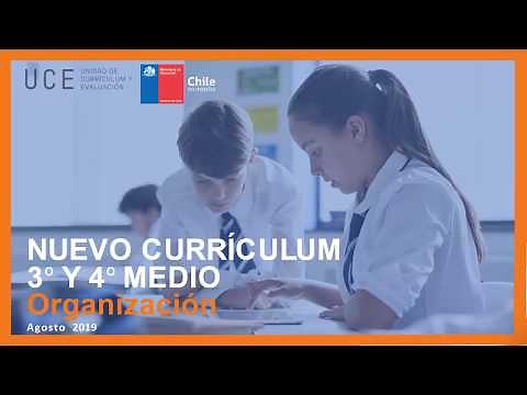 Organización Nuevo Currículum de 3° y 4° medio