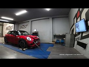 Mini Cooper S JCW 2.0T 231cv AUTO Reprogrammation Moteur STAGE 2 @ 294cv Digiservices Paris 77 Dyno