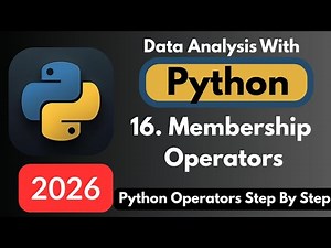 Membership Operators in Python 🔥 | Python in & not in Explained for Beginners