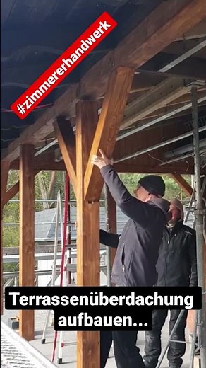 Terrassenüberdachung bauen... #zimmerer #holzbearbeitung #selberbauen