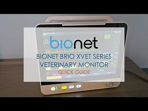 Bionet Brio XVet Quick Guide