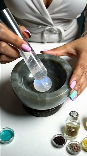 【4K】【ASMR】Crushing Gold & Moonstone — Luxury Gemstone ASMR Compilation