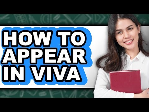 How to Appear in Viva (updated)