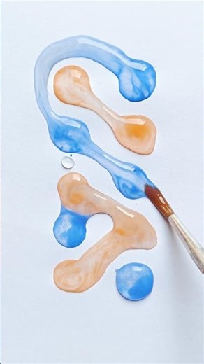 Water drop color mixing blue with red #shorts #colors