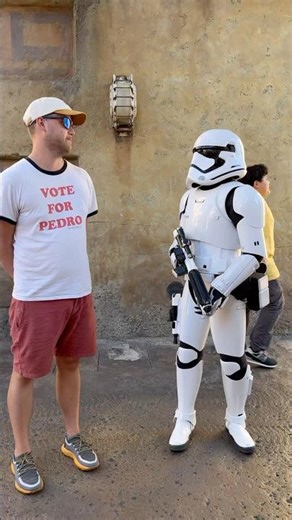 This Shirt Got Him Pulled by the First Order 😳🗳️ #shorts #starwars #funny