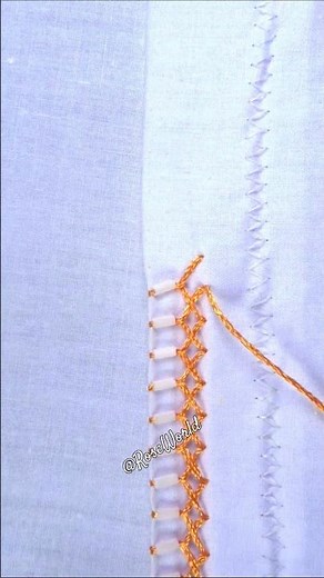 Unique and easy following glass pipe beads border design tutorial🔥🔥