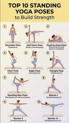 Top 10 Standing Yoga Poses to Build Strength 🧘‍♀️
