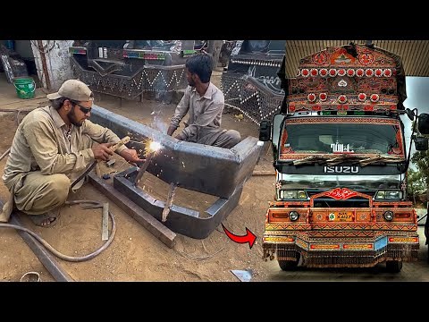 Amazing Handmade Process of Hino Truck Bumper | How to Build a Front Bumper For A Heavy Duty Truck