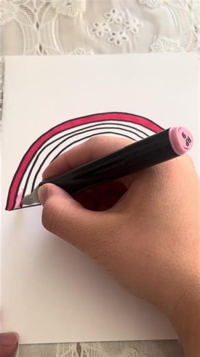 how to draw a rainbow from letter C🌈 #drawing #drawing4kids #drawinglessons